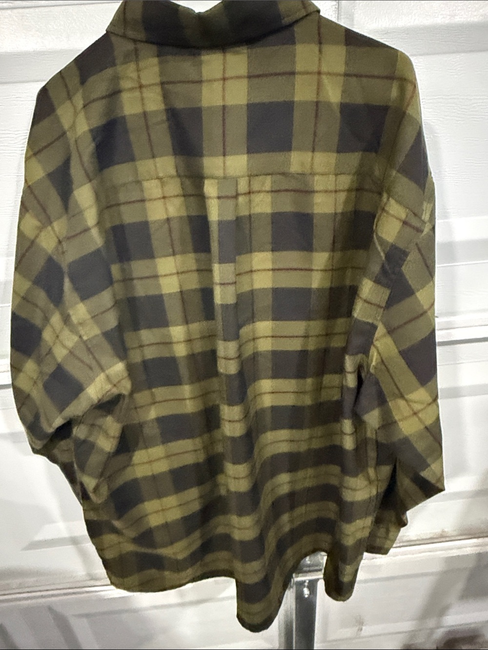 DIXXON Olive and Black Plaid Button-Down Flannel - Picture 8 of 8